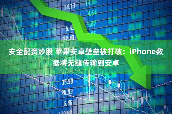 安全配资炒股 苹果安卓壁垒被打破:iPhone数据将无缝传输到安卓